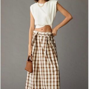 Maeve by Anthropologie Pleated A-Line Skirt